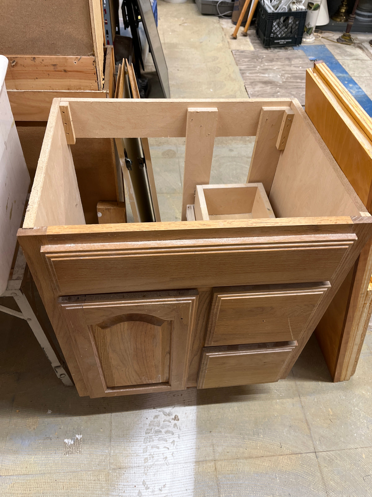 24” Oak Vanity Base