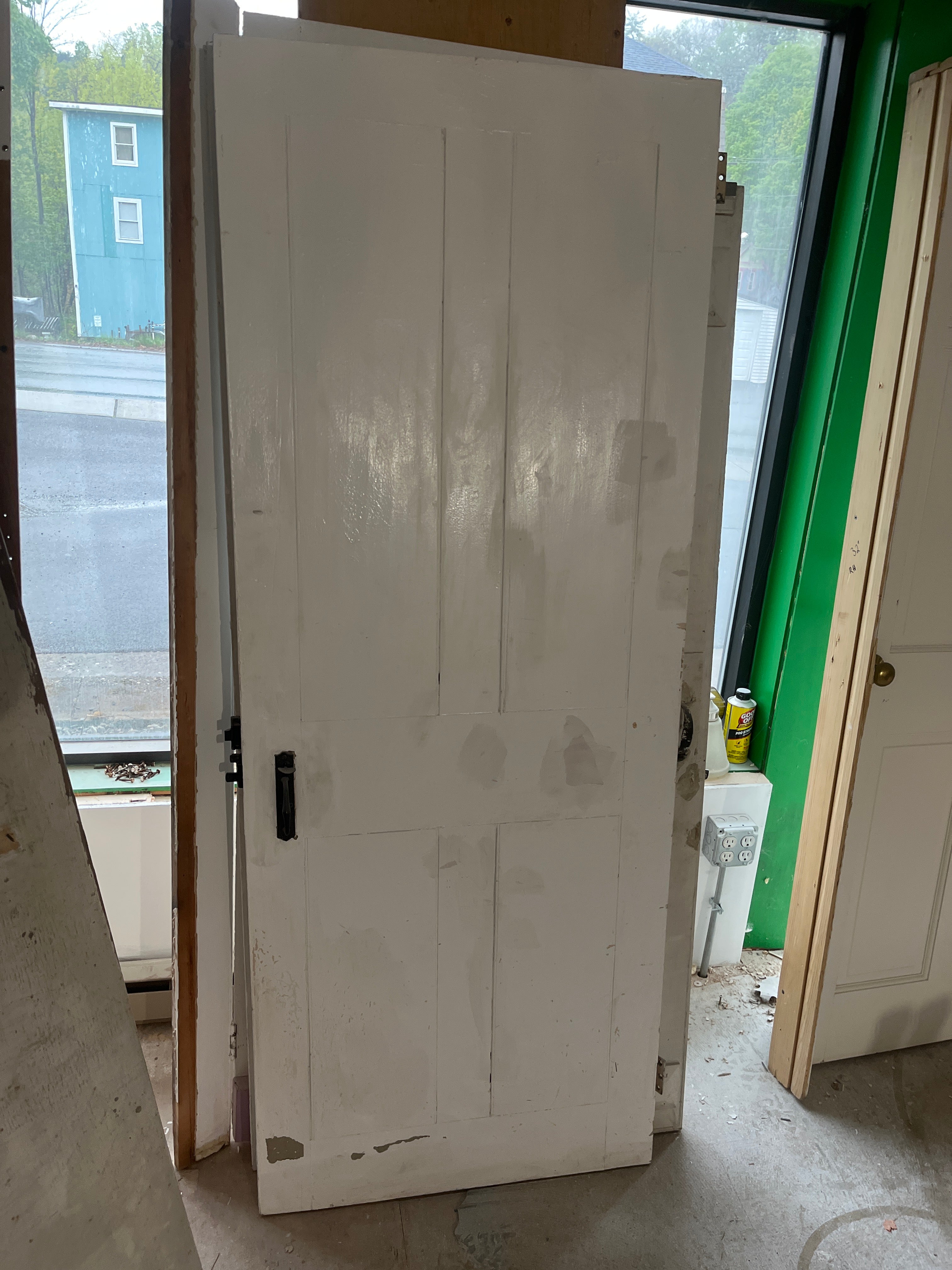30x76” 4-panel antique door
