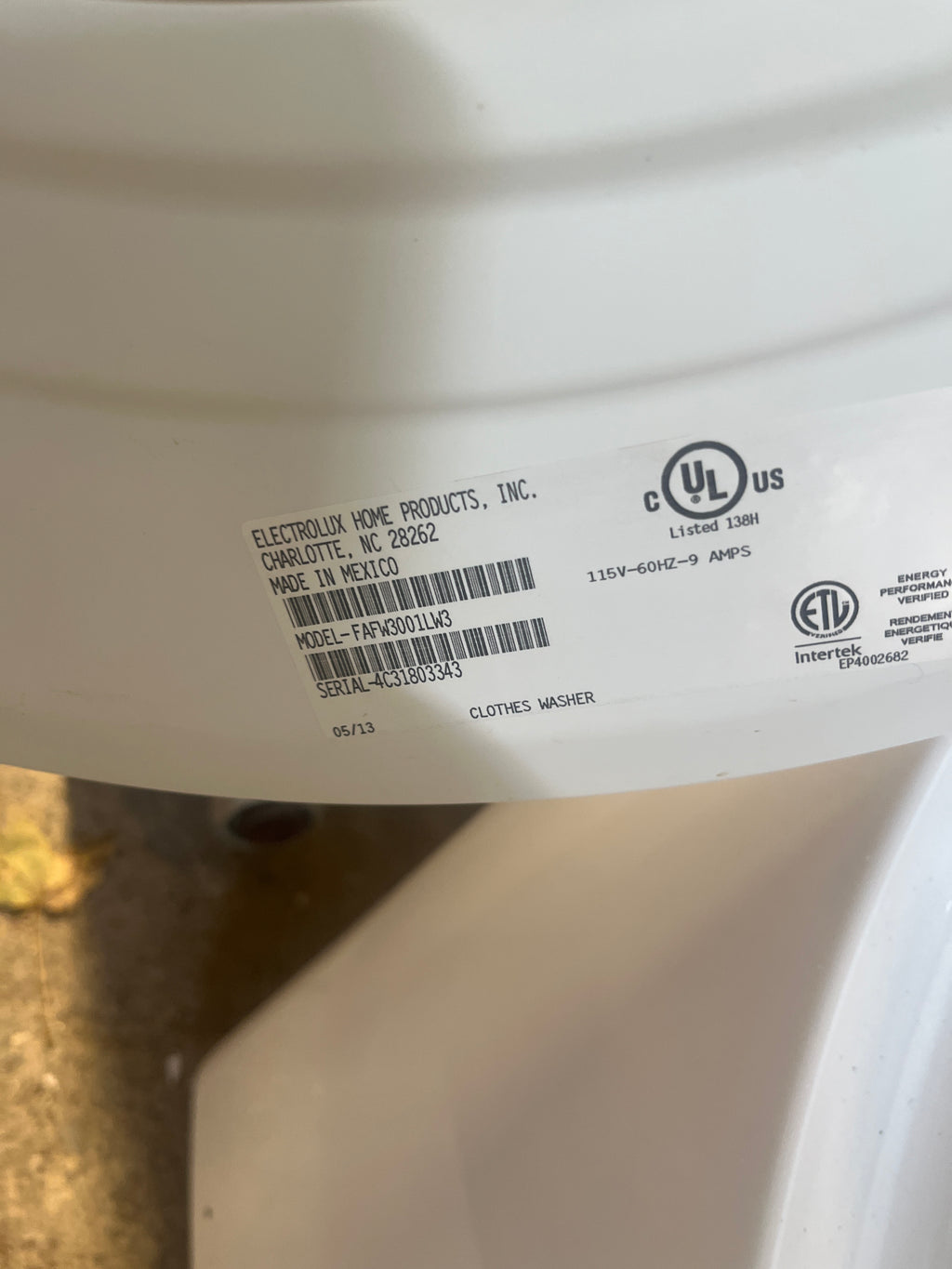 Washing Machine