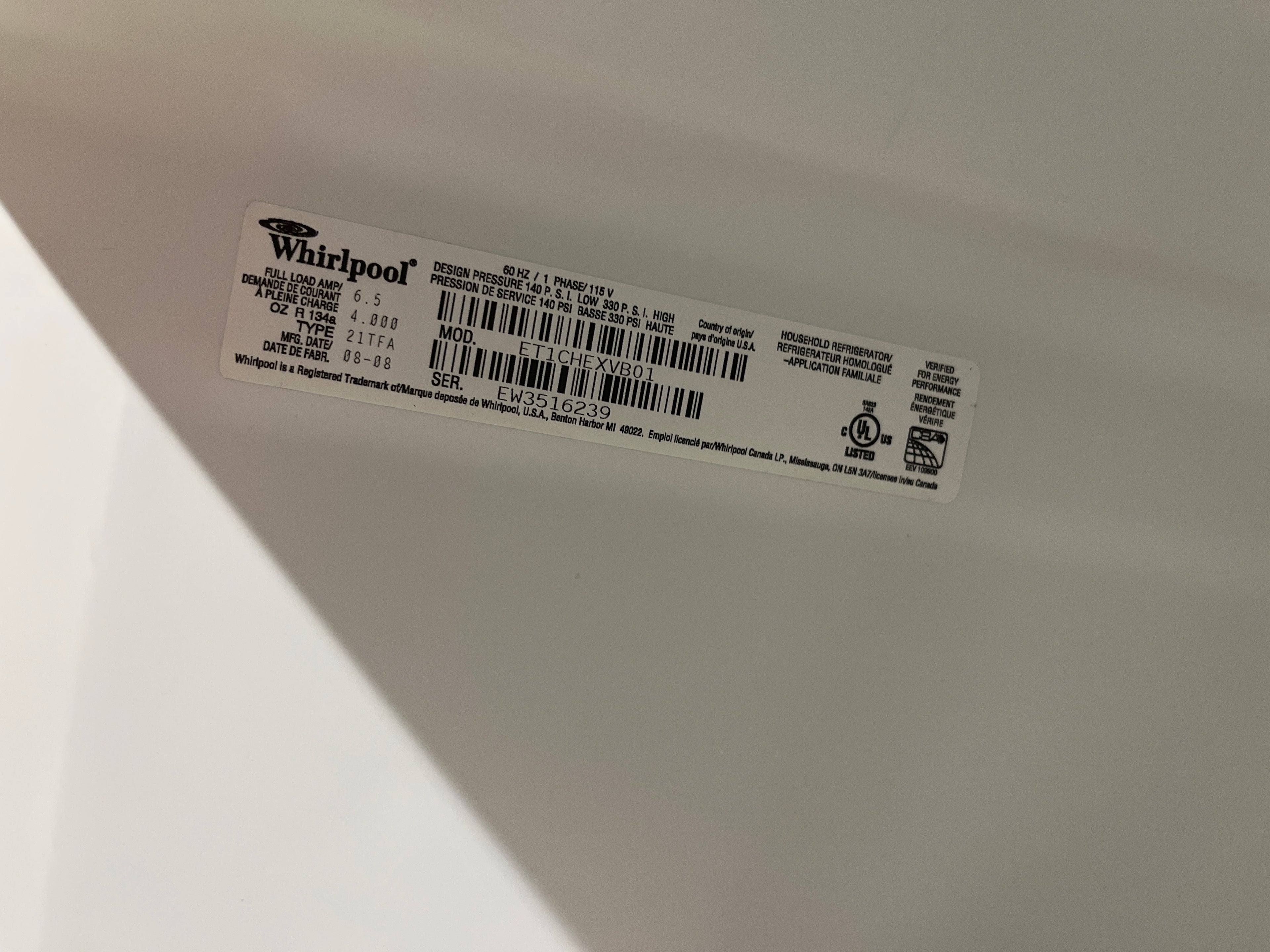Frigidaire Fridge