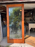 36x80 Full Glass Wood Entry Door