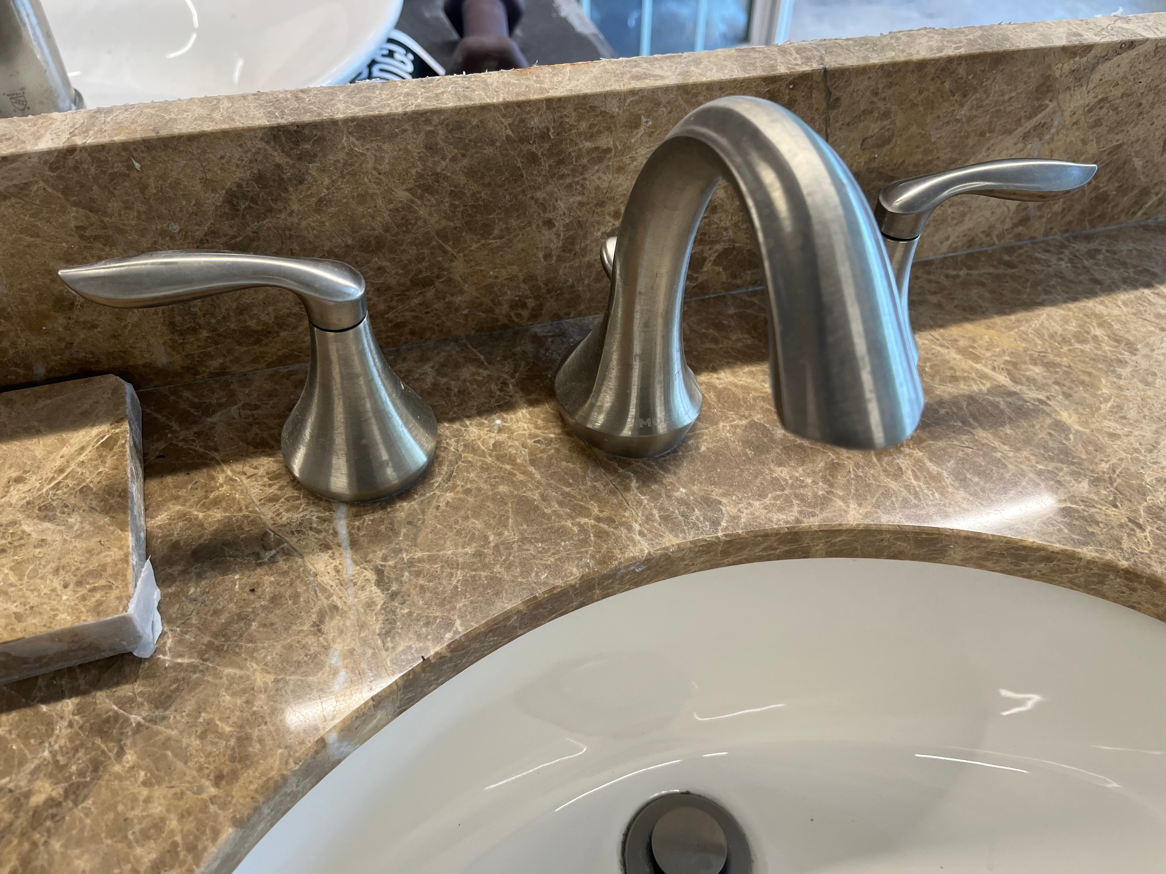 Double Vanity with Stone Top