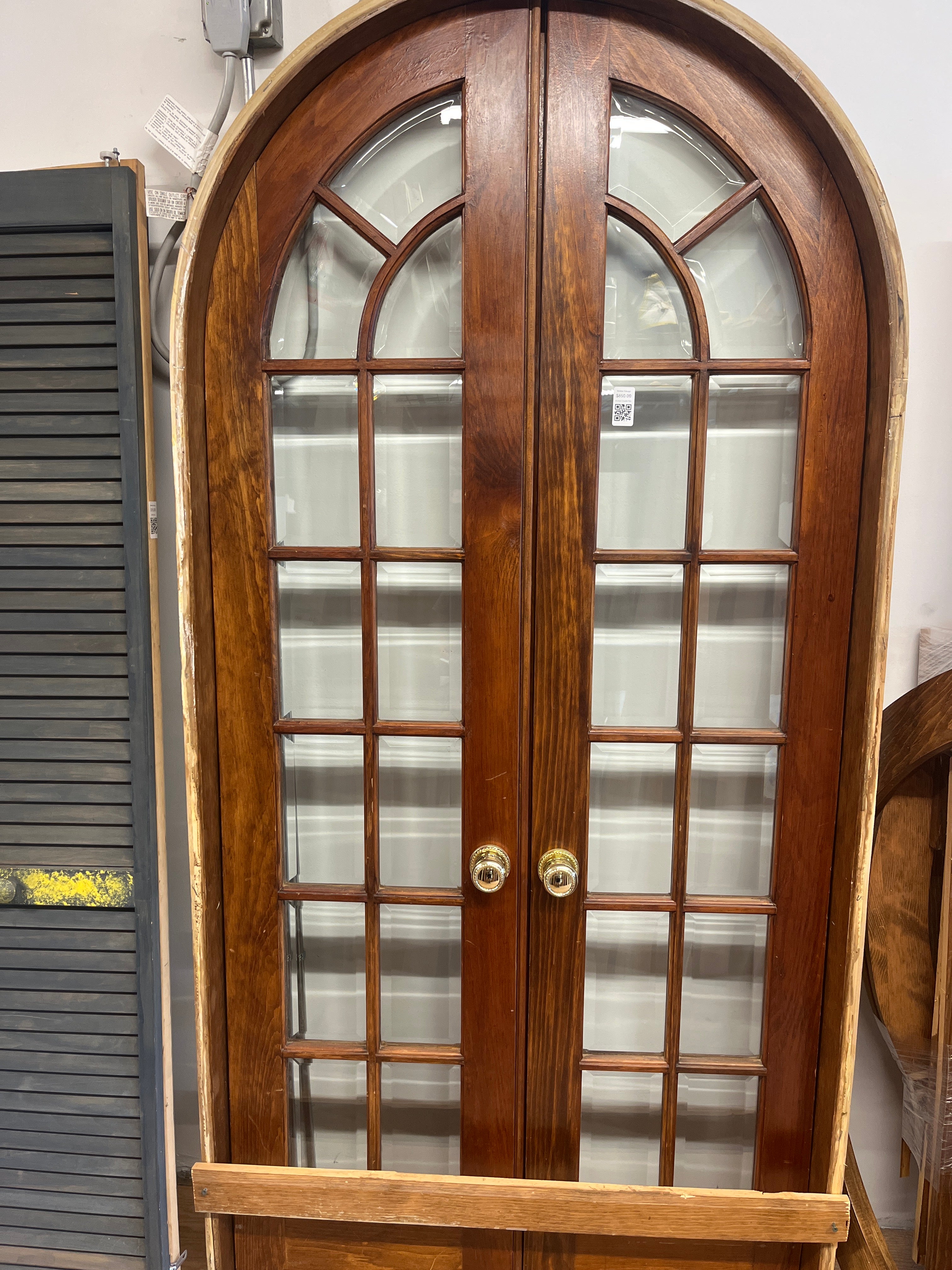 Arched Double Interior Door