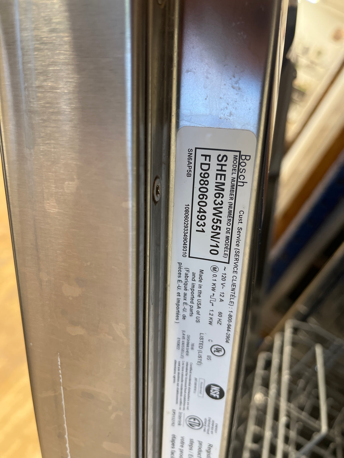 Bosch Stainless Dishwasher