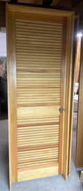 28” full louver pine prehung door (LH)