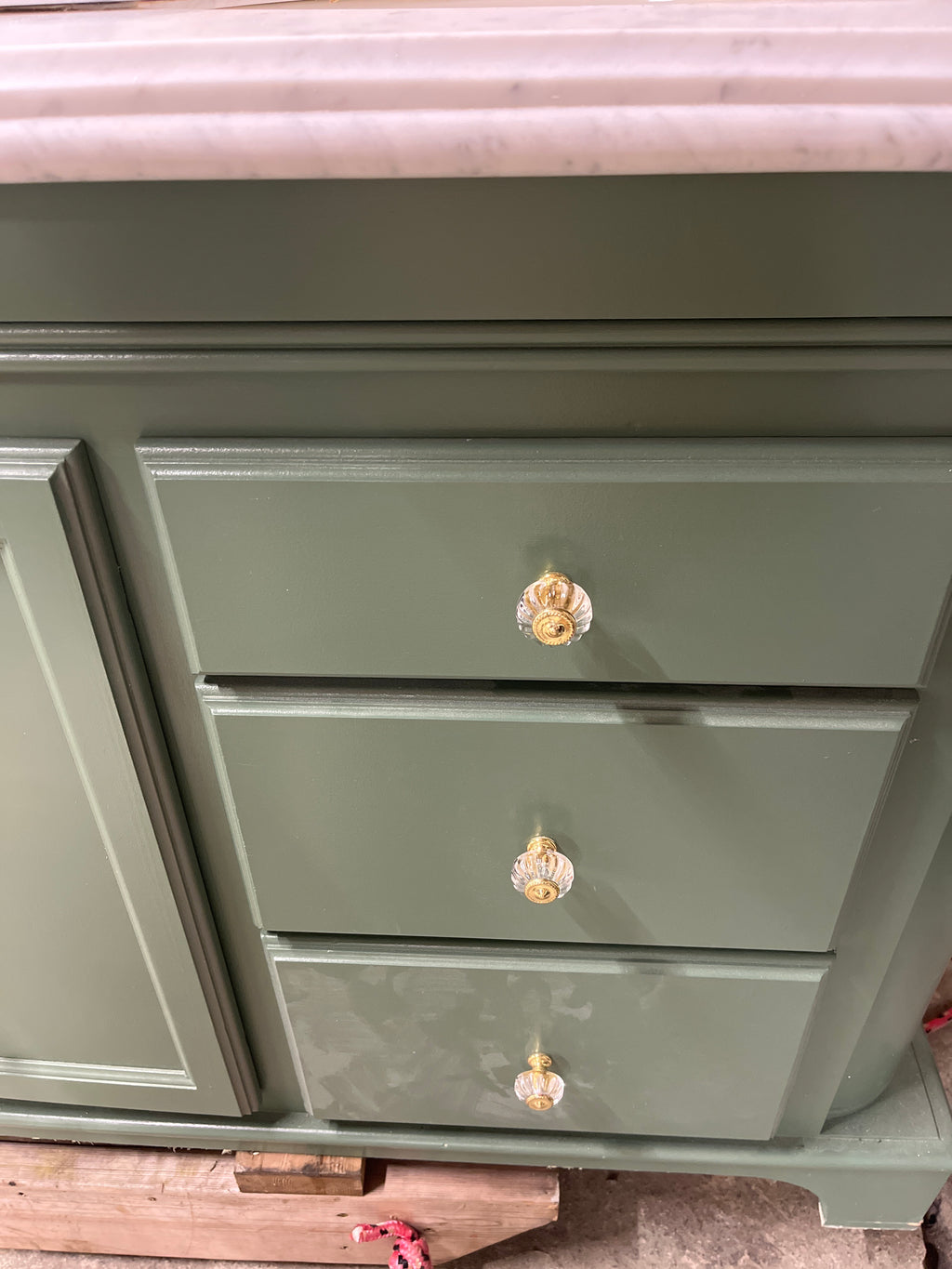 Green Bathroom Vanity