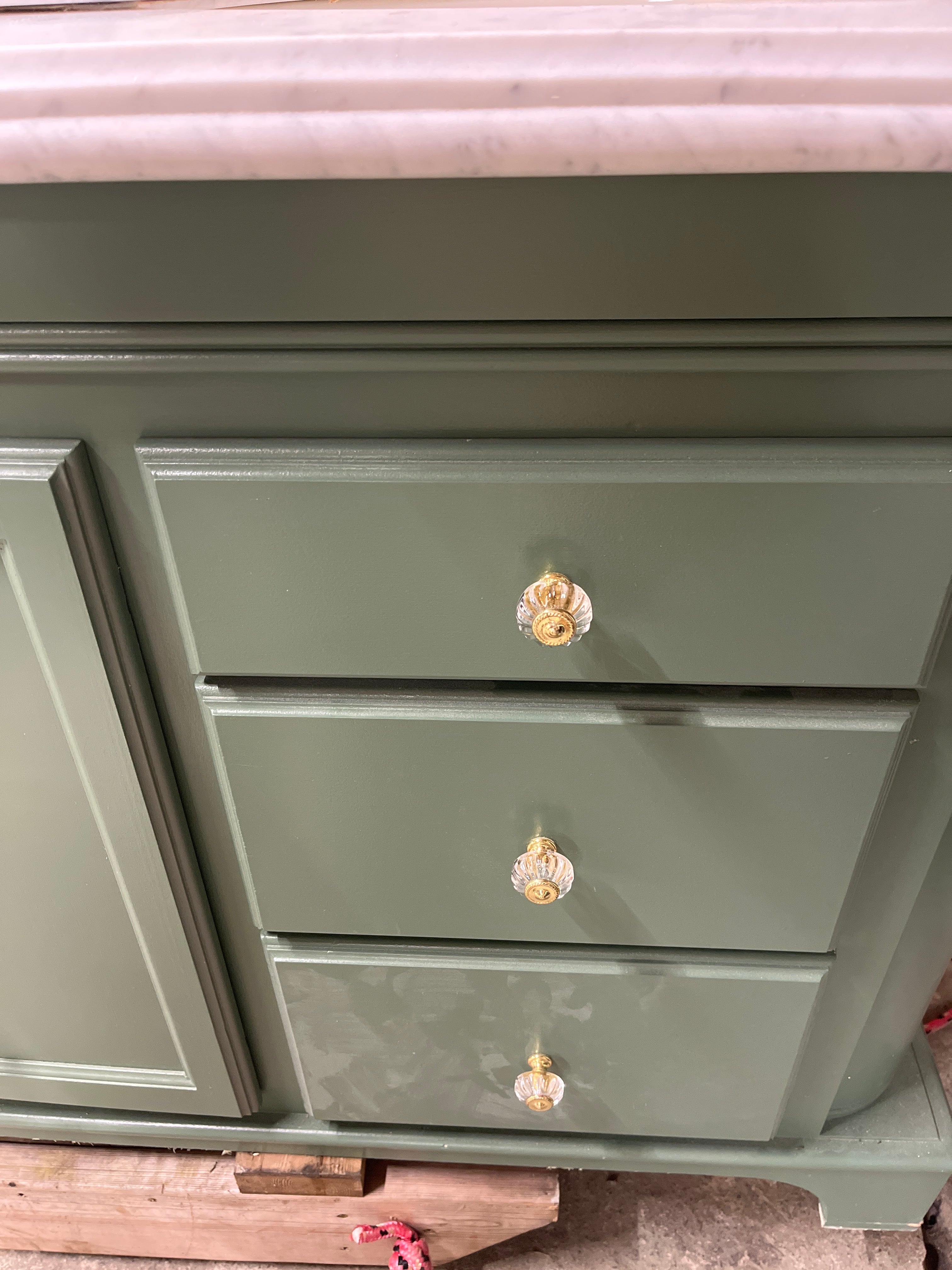 Green Bathroom Vanity