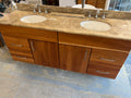 Double Vanity with Stone Top