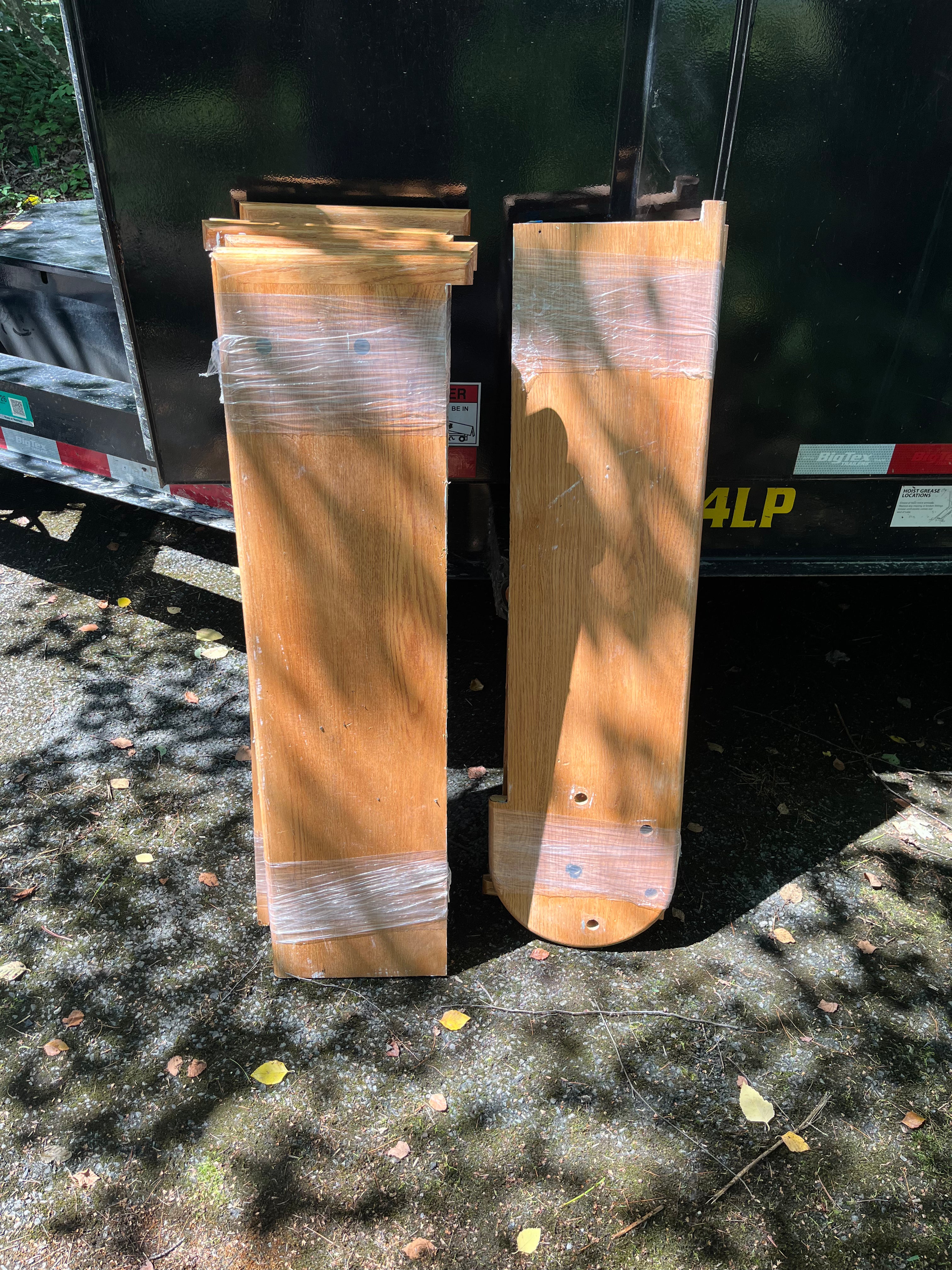 Hardwood stair treads
