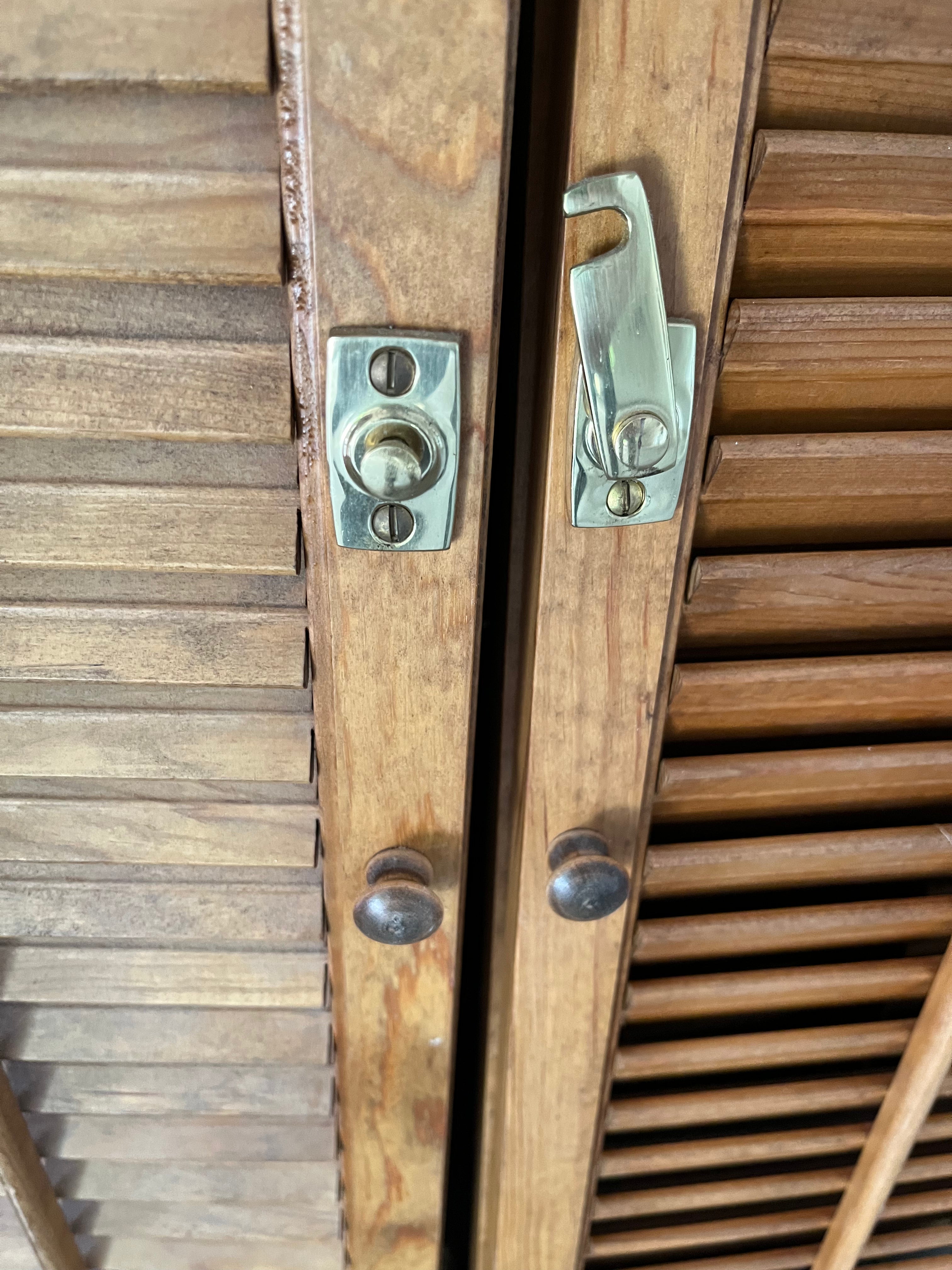 Wood interior window shutters