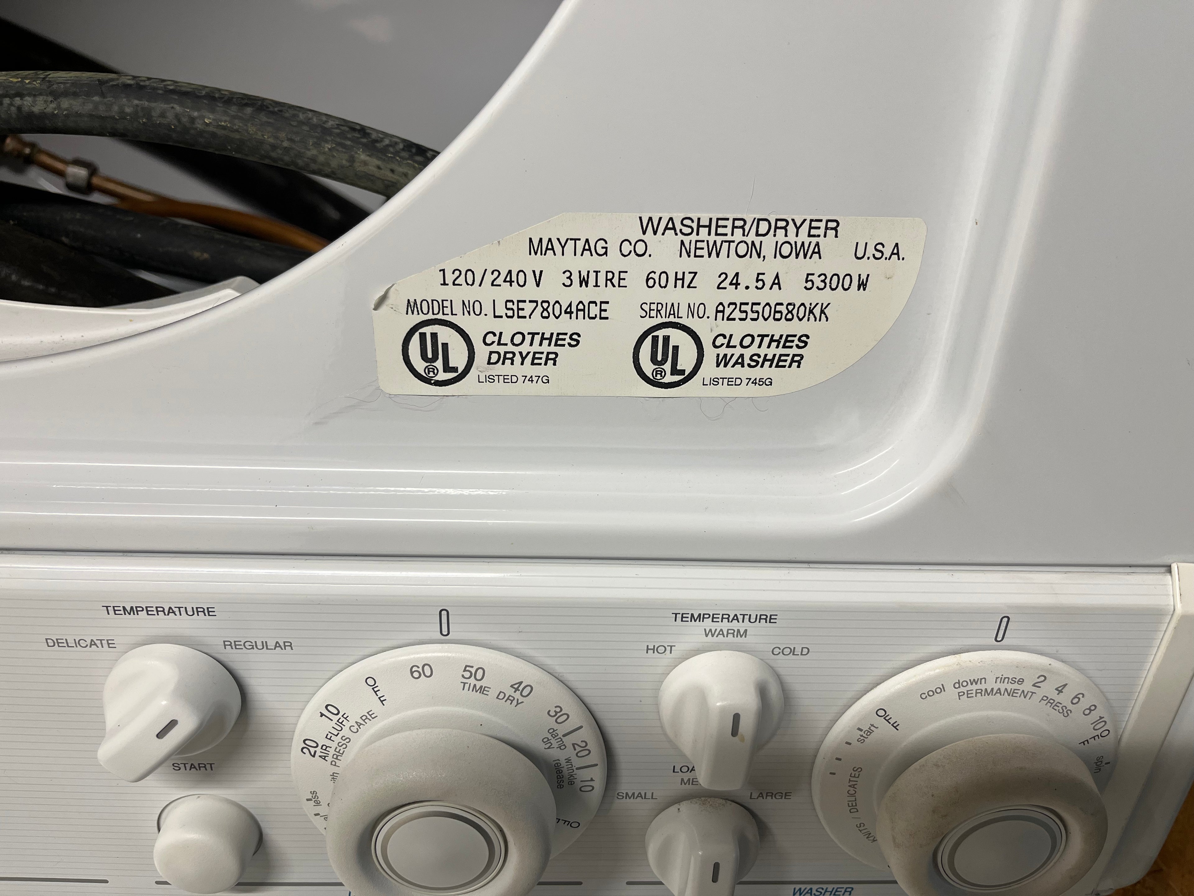 Stacking Washer Dryer