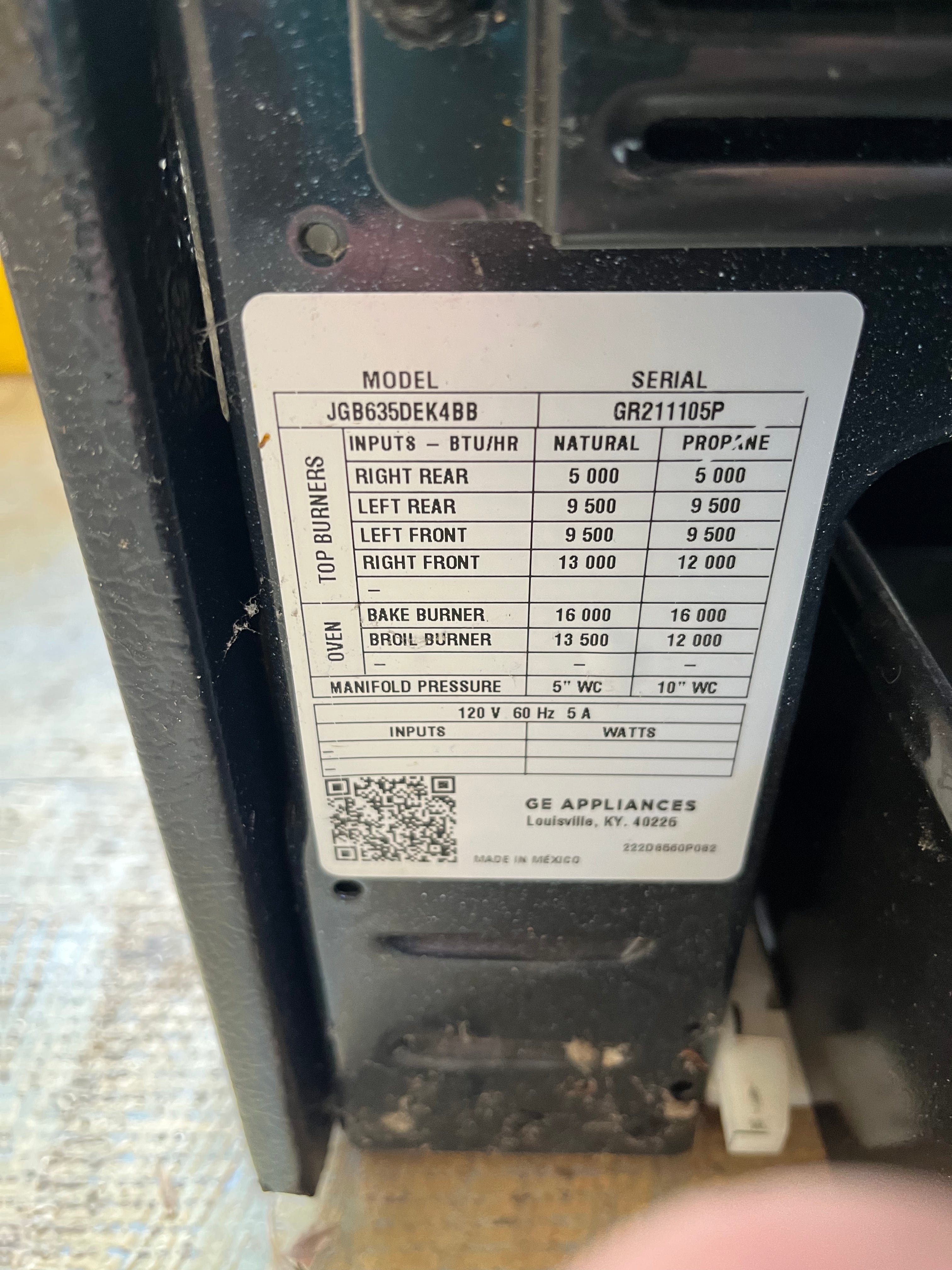 30” Gas Range