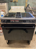 30” electric slide-in flattop range