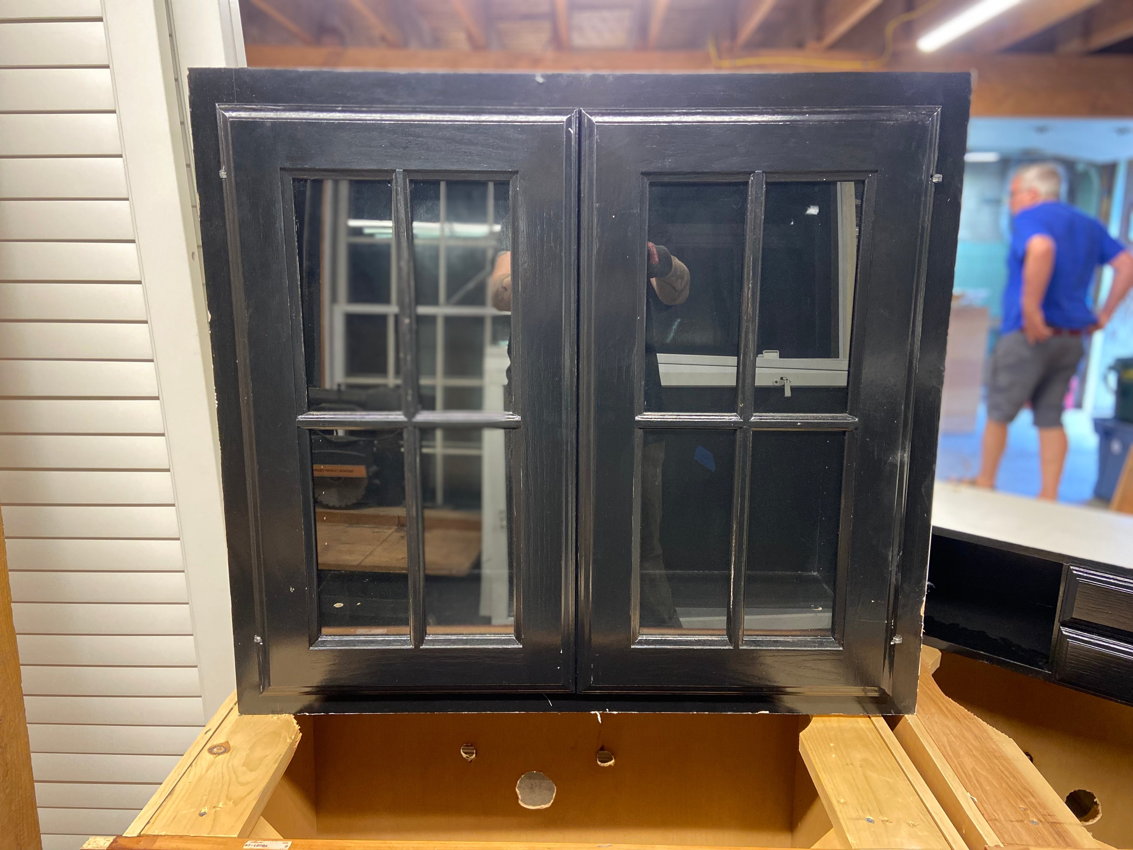 Black Glass Cabinet