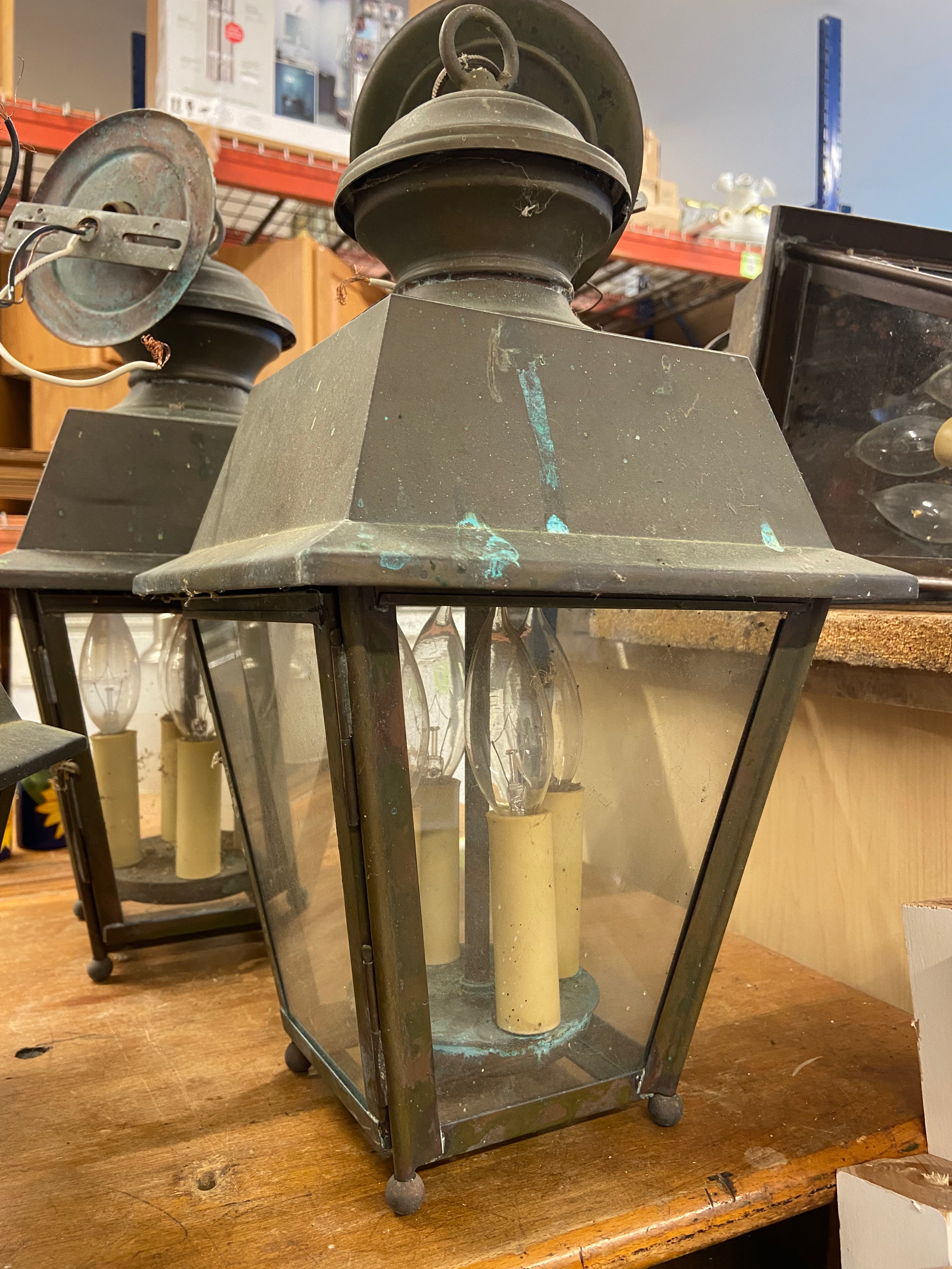 Hanging Brass Light