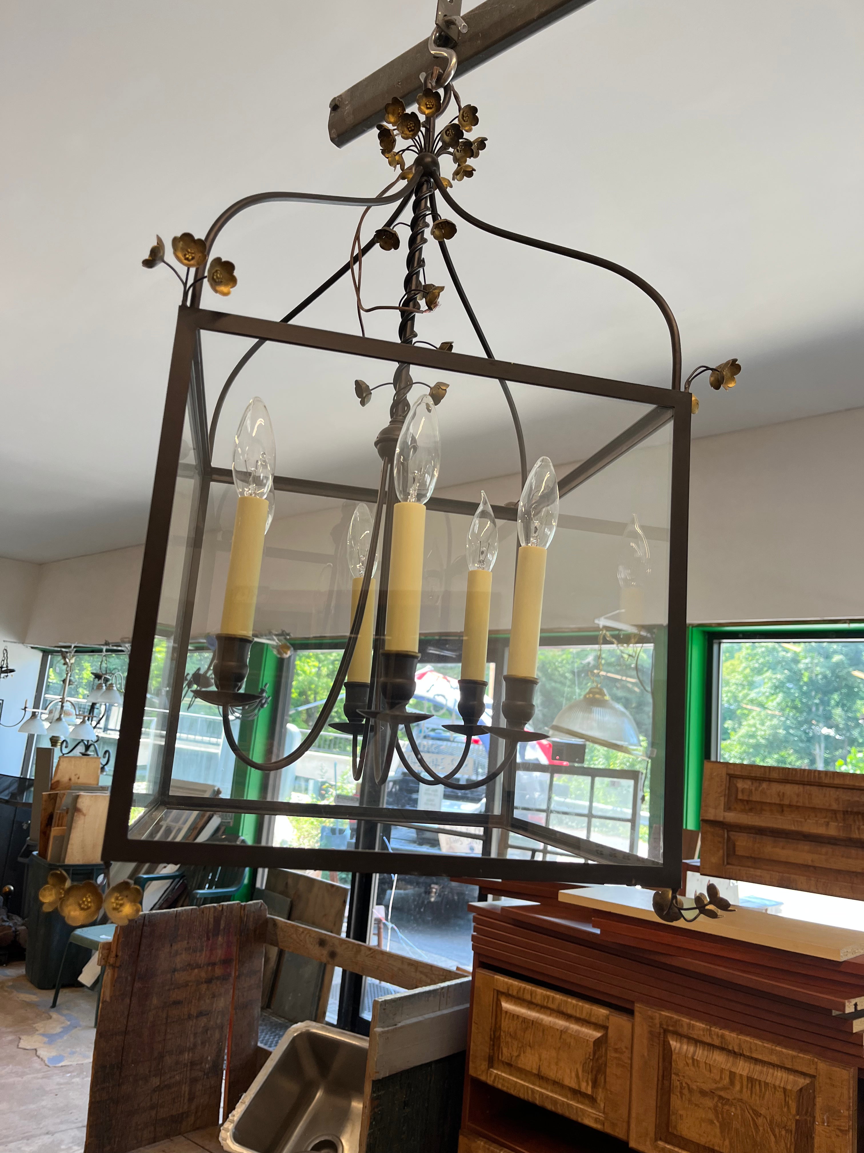 Box Hanging Light, 13"
