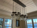 Mason jar chandelier