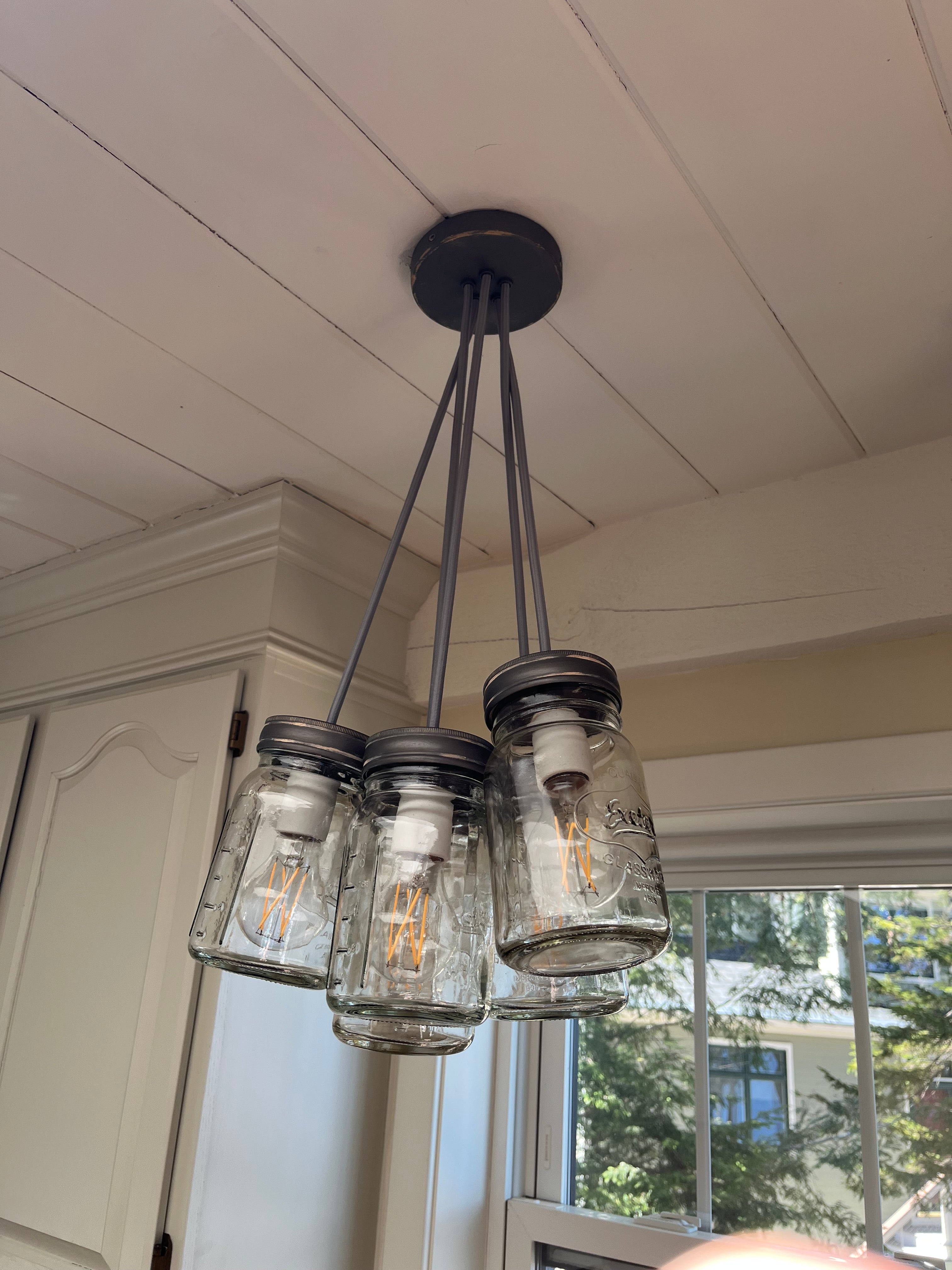 Mason Jar chandelier